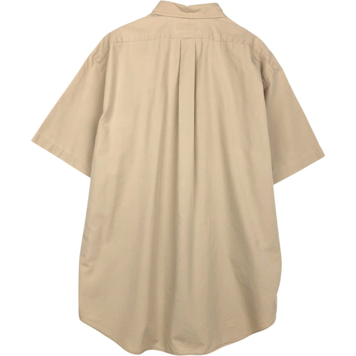 Ralph Lauren BLAKE short sleeve button down shirt, men's XL size cotton Beige type Vintage Second Hand