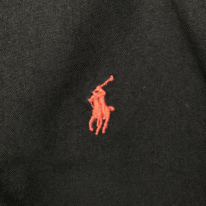 Ralph Lauren Classic Fit Short-Sleeve Button-Down Shirt, Men's Size XL (approx.) cotton black type Vintage Second Hand