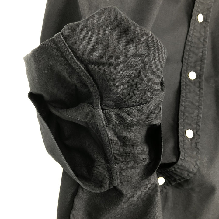 Ralph Lauren Classic Fit Short-Sleeve Button-Down Shirt, Men's Size XL (approx.) cotton black type Vintage Second Hand