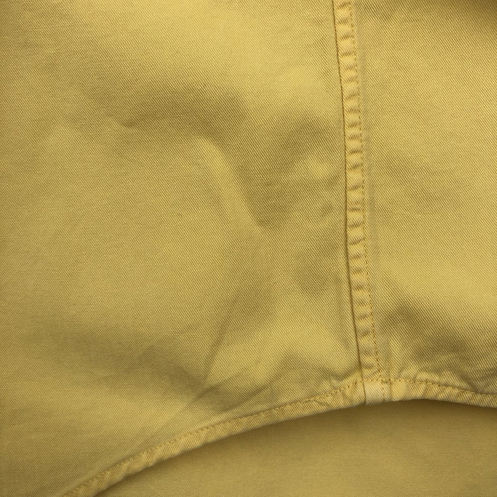 Ralph Lauren BLAKE short sleeve button down shirt, men's XL size cotton yellow type Vintage Second Hand