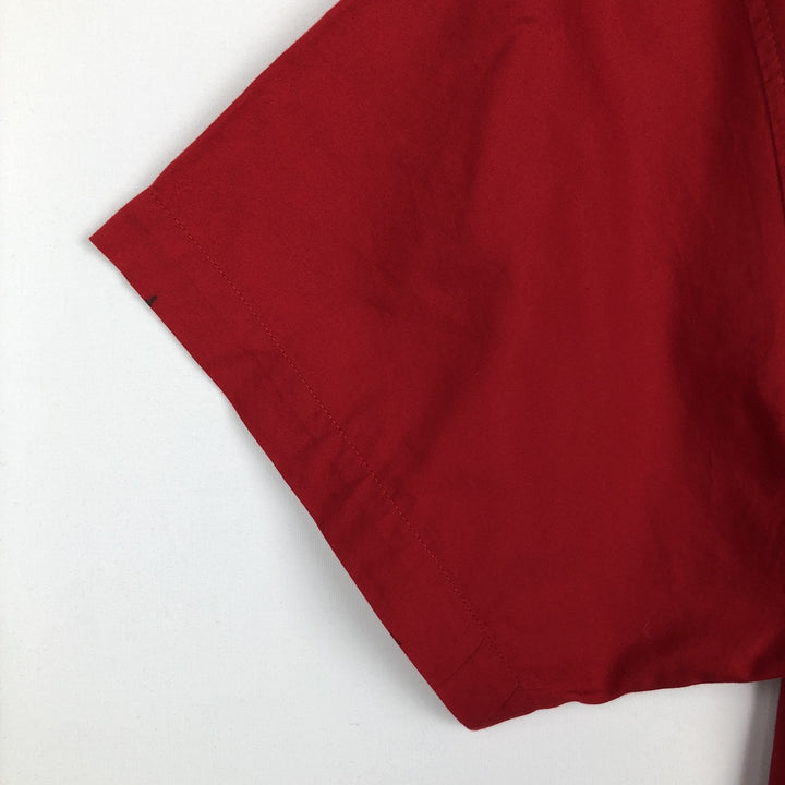 Ralph Lauren POLO by Ralph Lauren UNDERWEAR Game Shirt Baseball Shirt Men's XL (approx.) cotton red type Vintage Second Hand