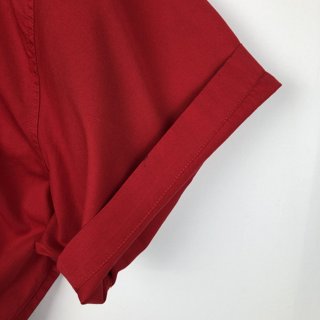 Ralph Lauren POLO by Ralph Lauren UNDERWEAR Game Shirt Baseball Shirt Men's XL (approx.) cotton red type Vintage Second Hand
