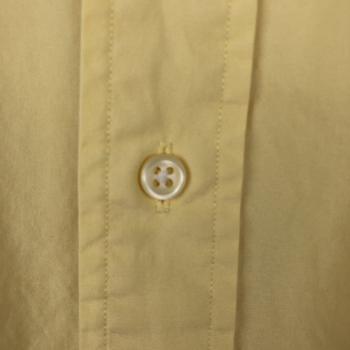 Ralph Lauren BLAKE short sleeve button down shirt, men's XL size cotton yellow type Vintage Second Hand