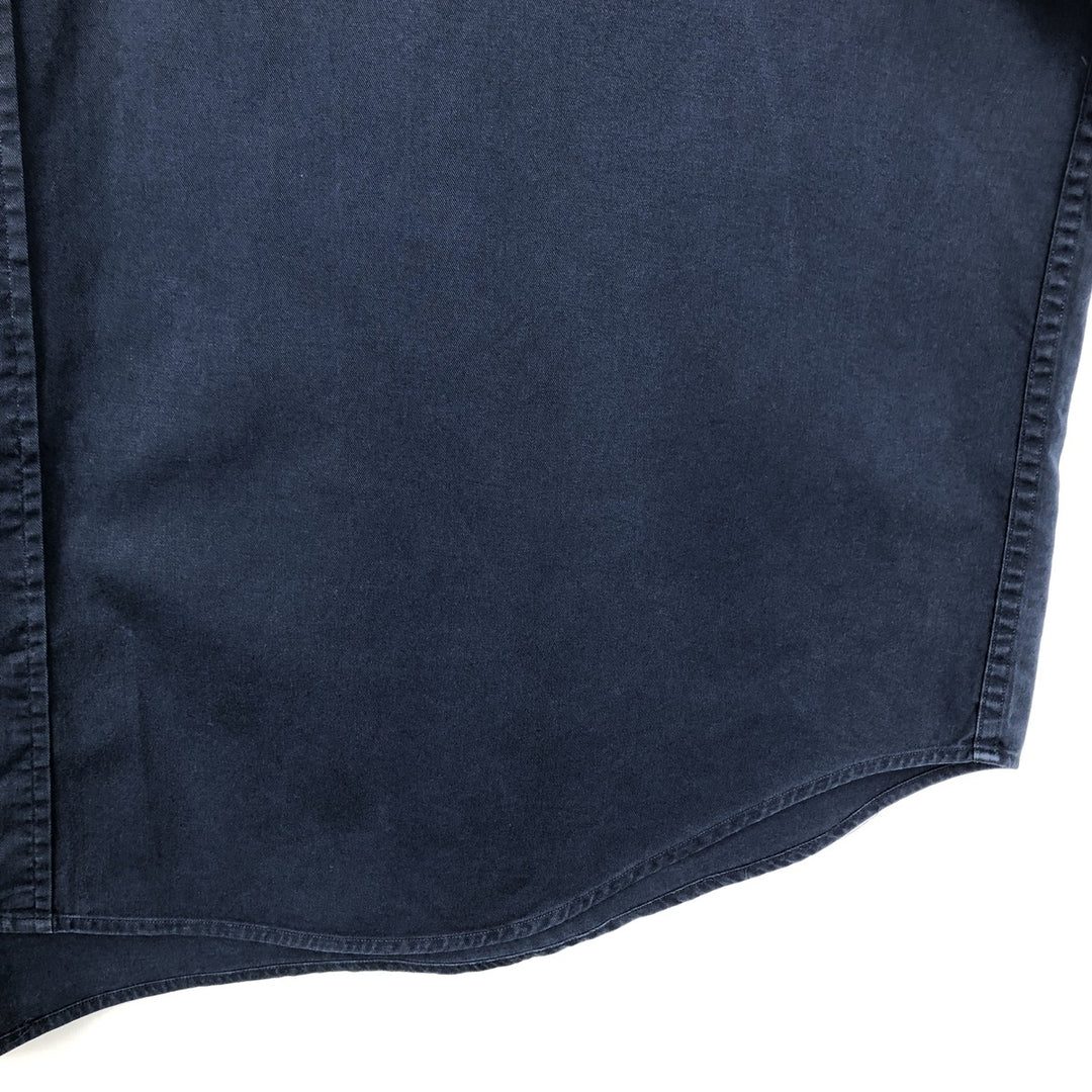 Ralph Lauren BLAIRE Short-Sleeve Button-Down Shirt, Men's XXL (approx.) cotton navy blue type Vintage Second Hand