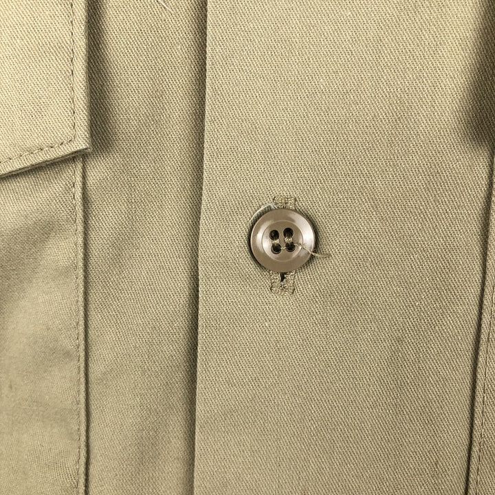 Dickies short-sleeved work shirt, boxy fit, made in USA, men's size XL. polyester Beige type Vintage Second Hand