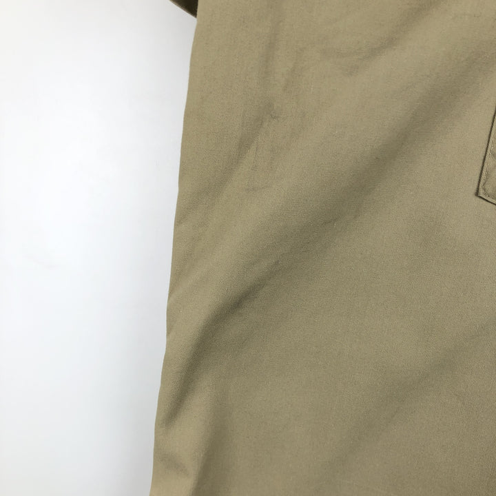 Dickies short-sleeved work shirt, boxy fit, made in USA, men's size XL. polyester Beige type Vintage Second Hand