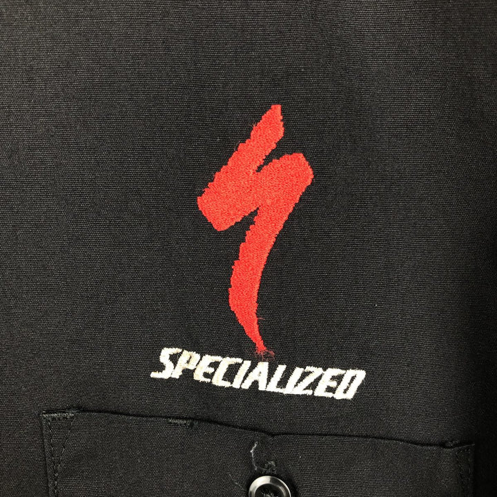 Dickies Short Sleeve Work Shirt Box Shirt Men's M Size polyester black type Vintage Second Hand