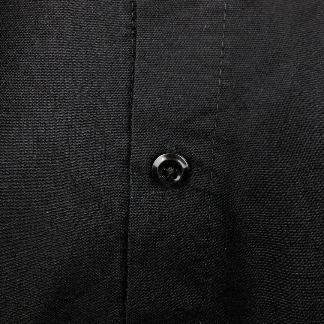 Dickies Short Sleeve Work Shirt Box Shirt Men's M Size polyester black type Vintage Second Hand