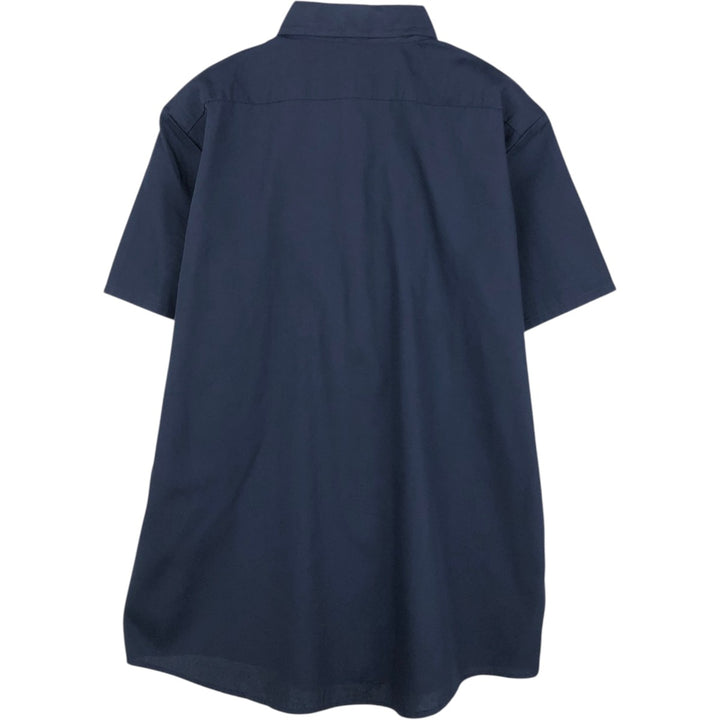 80'S Osh Kosh B'GOSH Short-Sleeve Work Shirt, Men's Size L (Equivalent), Vintage cotton navy blue type Vintage Second Hand