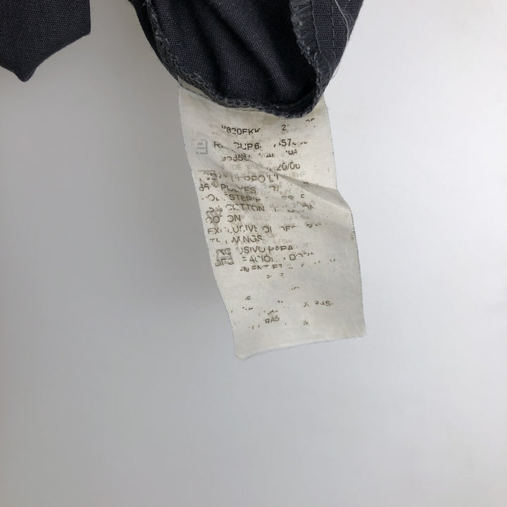 Dickies Short Sleeve Work Shirt Box Shirt Men's M Size polyester black type Vintage Second Hand