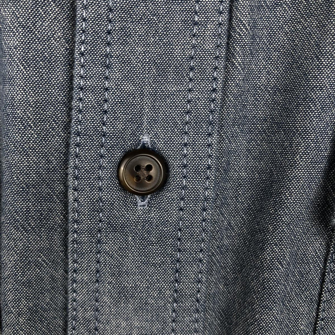 Carhartt Loose Fit Short-Sleeve Chambray Shirt, Men's Size L (approx.) cotton navy blue type Vintage Second Hand