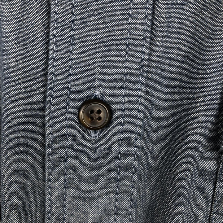 Carhartt Loose Fit Short-Sleeve Chambray Shirt, Men's Size L (approx.) cotton navy blue type Vintage Second Hand