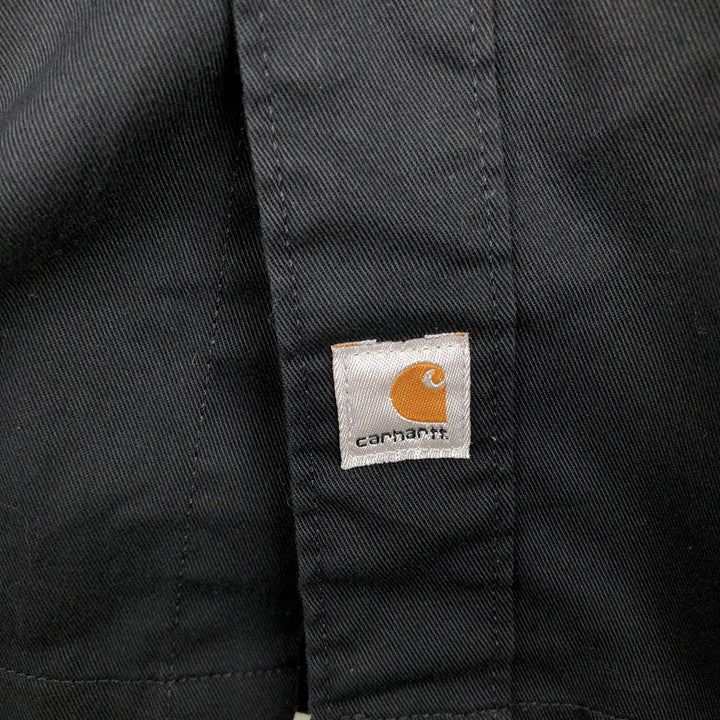 Carhartt Short Sleeve Work Shirt, Boxy Shirt, Men's XL polyester black type Vintage Second Hand