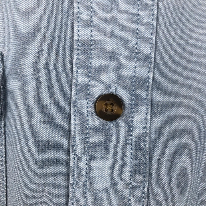 Carhartt Relaxed Fit Short-Sleeve Chambray Shirt, Men's Size XL (approx.) cotton Blue type light blue Vintage Second Hand