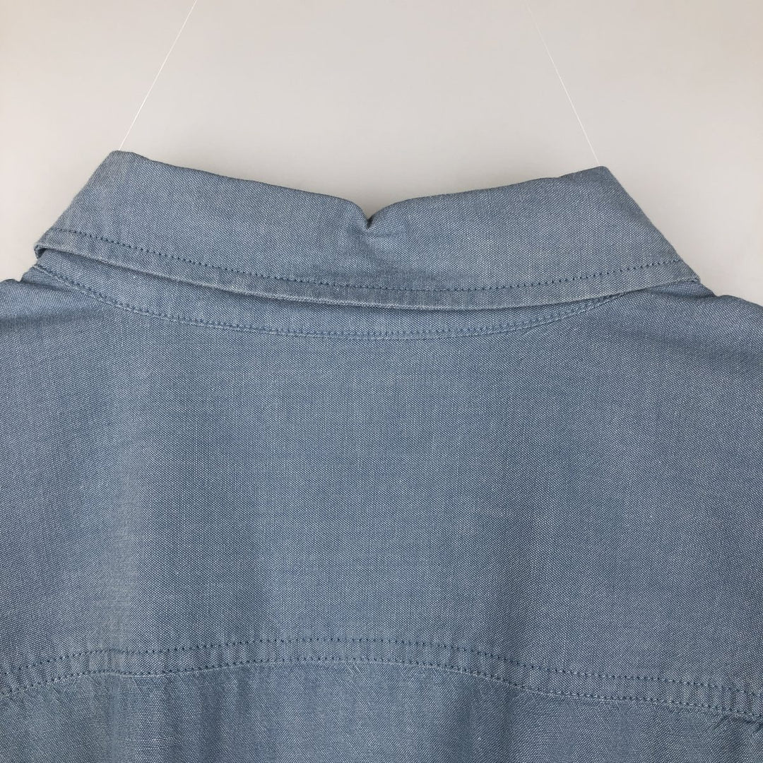 Carhartt Relaxed Fit Short-Sleeve Chambray Shirt, Men's Size XL (approx.) cotton Blue type light blue Vintage Second Hand