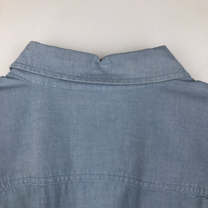 Carhartt Relaxed Fit Short-Sleeve Chambray Shirt, Men's Size XL (approx.) cotton Blue type light blue Vintage Second Hand