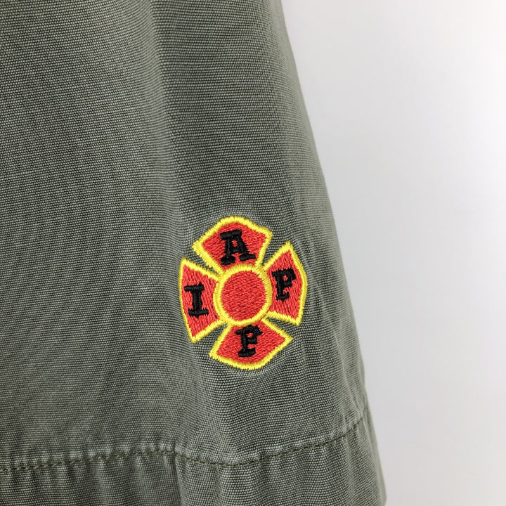 Carhartt Short-Sleeve Work Shirt, Men's Size S (approx.) cotton Khaki type Vintage Second Hand