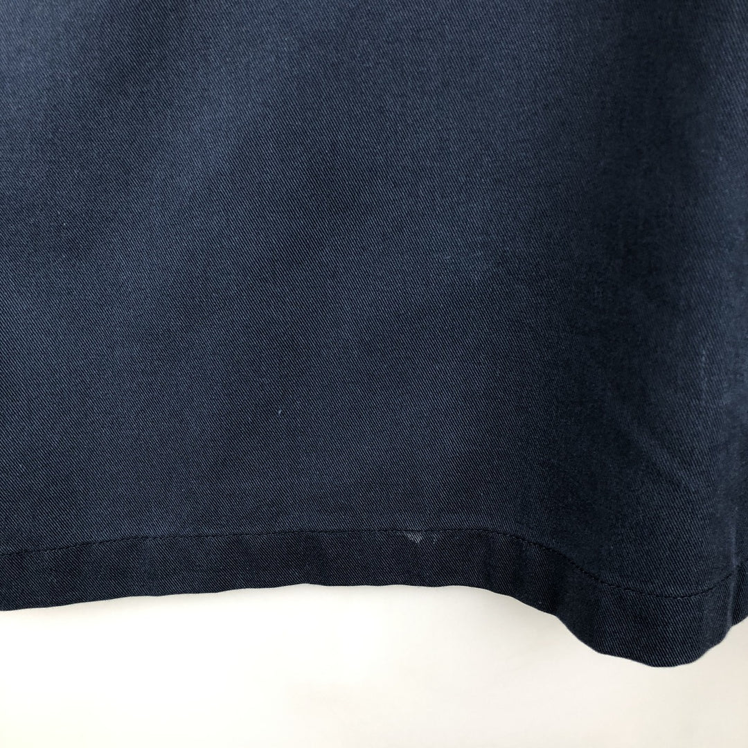 Carhartt Short-Sleeve Work Shirt, Boxy Shirt, Men's Size XXL (approx.) polyester navy blue type Vintage Second Hand