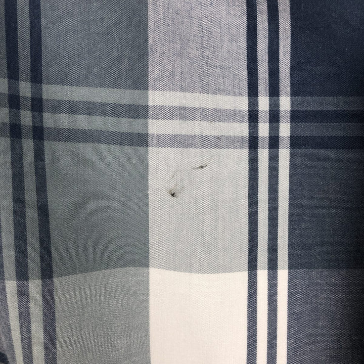 Carhartt RELAXED FIT Check Pattern Button-down Short Sleeve Work Shirt, Men's XXL cotton blue type Vintage Second Hand