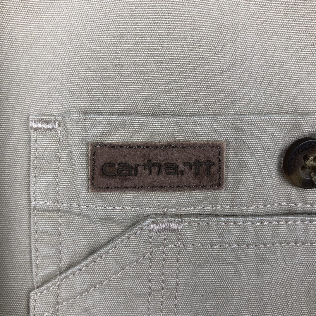 Carhartt short sleeve work shirt, men's size M cotton Beige type Vintage Second Hand
