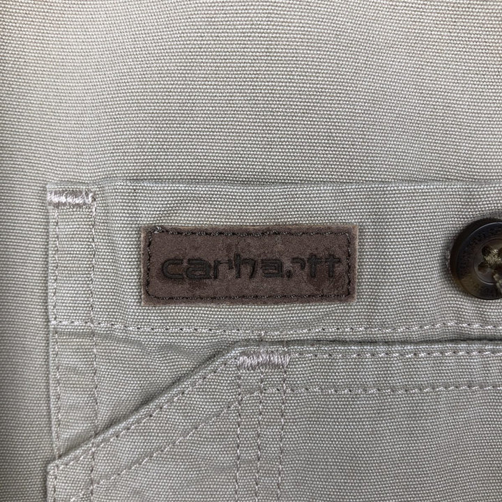 Carhartt short sleeve work shirt, men's size M cotton Beige type Vintage Second Hand