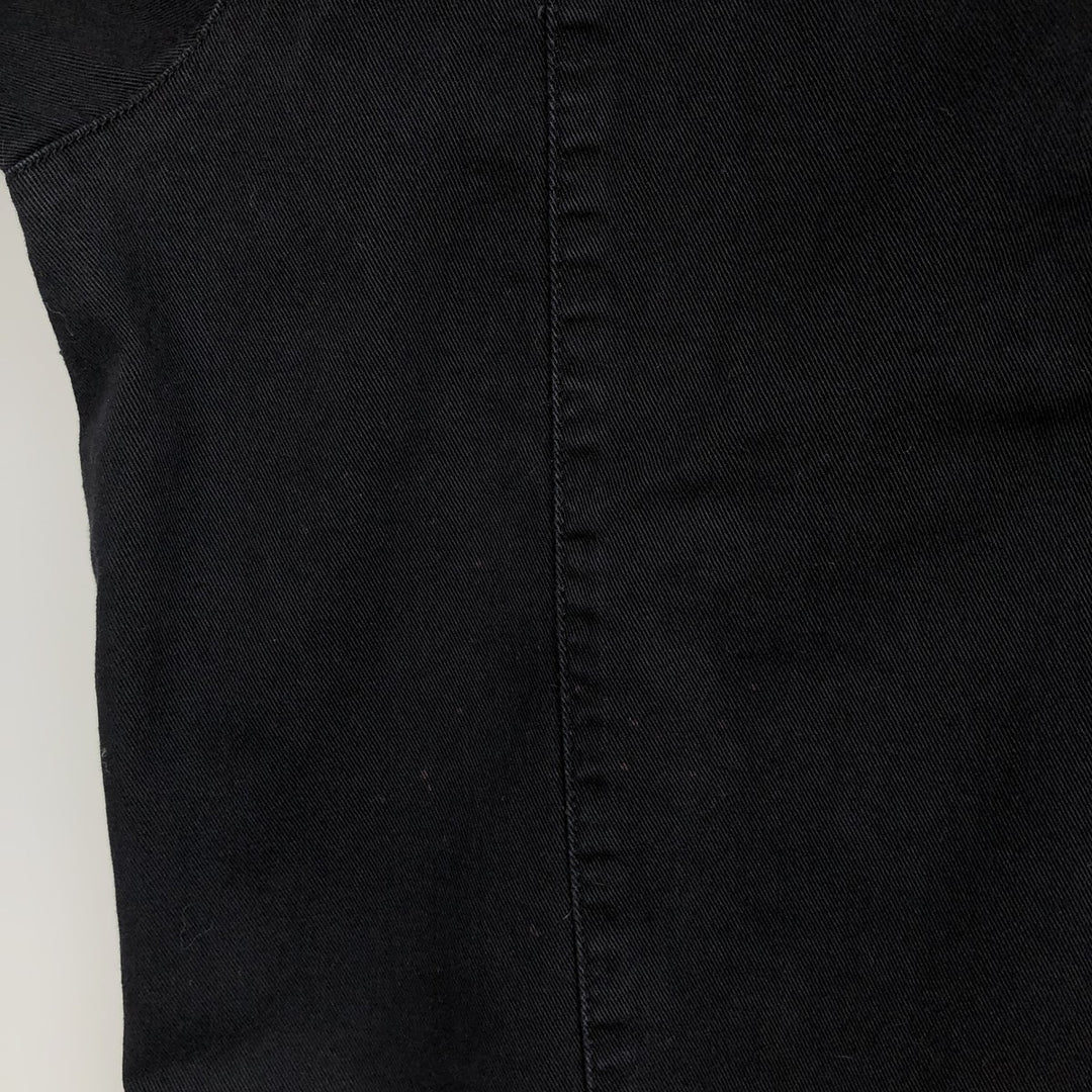 Harley-Davidson Skull Pattern Fire Pattern Hidden Button-Down Short-Sleeve Work Shirt, Boxy Shirt, Men's Size XL (approx.) cotton black type Vintage Second Hand