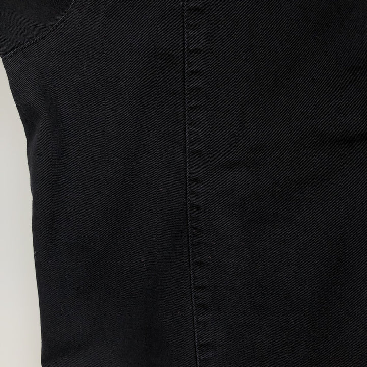 Harley-Davidson Skull Pattern Fire Pattern Hidden Button-Down Short-Sleeve Work Shirt, Boxy Shirt, Men's Size XL (approx.) cotton black type Vintage Second Hand