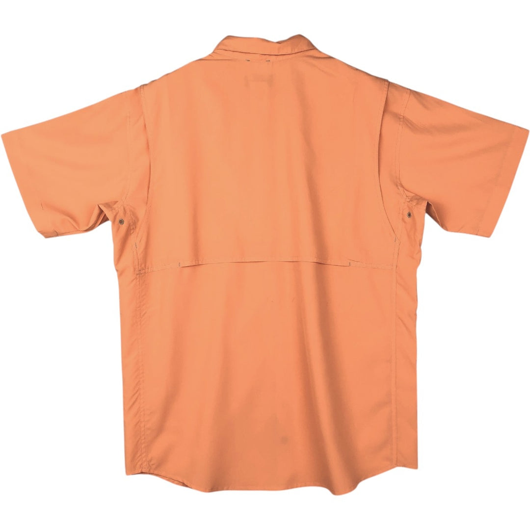 Patagonia Sol Patrol II Shirt 54234SP15 Ripstop Concealed Button-Down Short-Sleeve Fishing Shirt Men's Size L (approx.) polyester coral Vintage Second Hand
