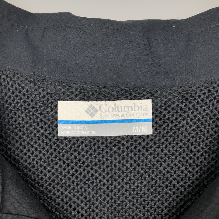 Columbia PFG Omni-Shade Ripstop Open Collar Short Sleeve Fishing Shirt (Box Shirt) - Men's Size M (approx.) polyester black type Vintage Second Hand
