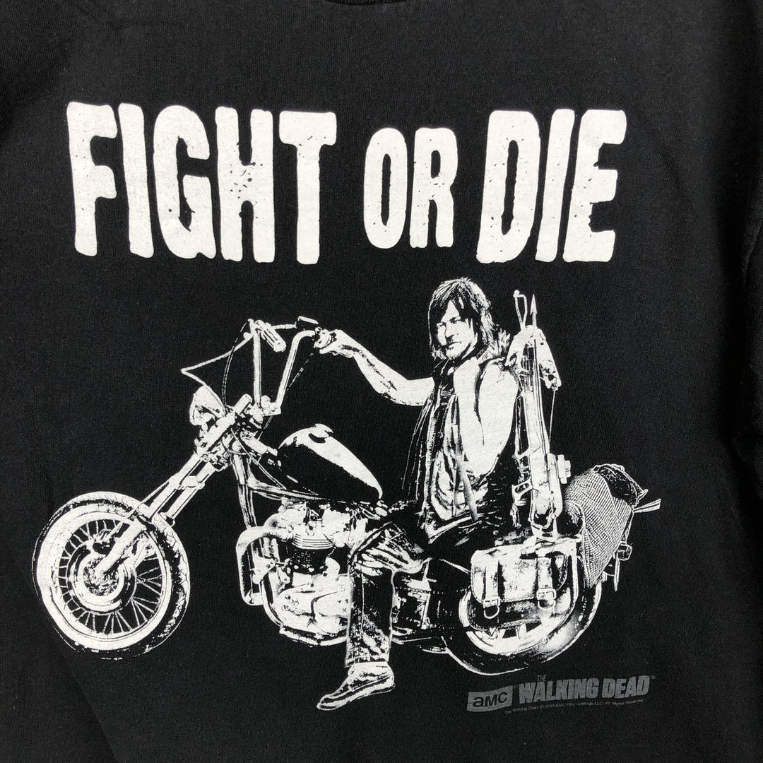 Delta (DELTA) THE WALKING DEAD Daryl Dixon Movie T-Shirt Men's XL (approx.) cotton black type Vintage Second Hand