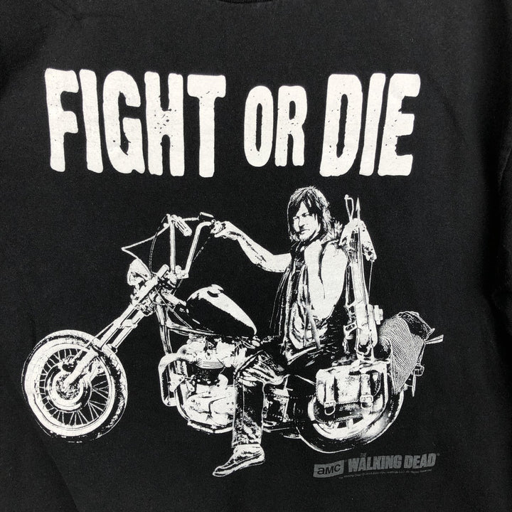 Delta (DELTA) THE WALKING DEAD Daryl Dixon Movie T-Shirt Men's XL (approx.) cotton black type Vintage Second Hand