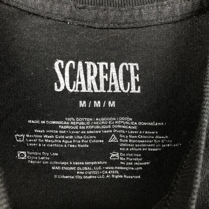 Scarface Movie T-shirt, Men's M size cotton black type Vintage Second Hand