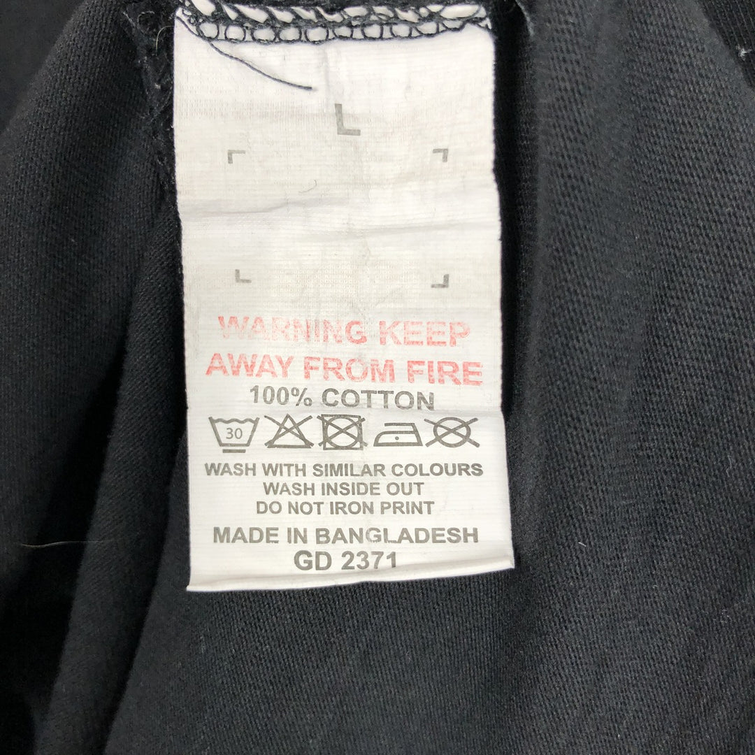 STRANGER THINGS Stranger Things Movie T-shirt Men's L size cotton black type Vintage Second Hand