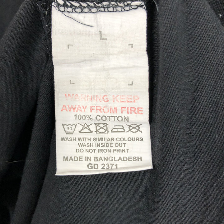 STRANGER THINGS Stranger Things Movie T-shirt Men's L size cotton black type Vintage Second Hand