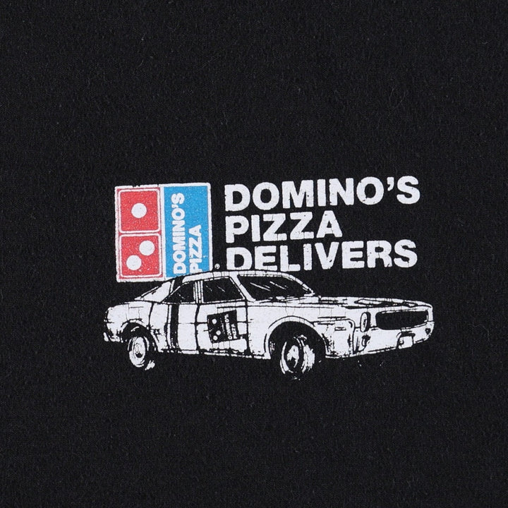 Gildan Stranger Things Domino's Pizza Movie T-shirt (Men's size L) cotton black type Vintage Second Hand