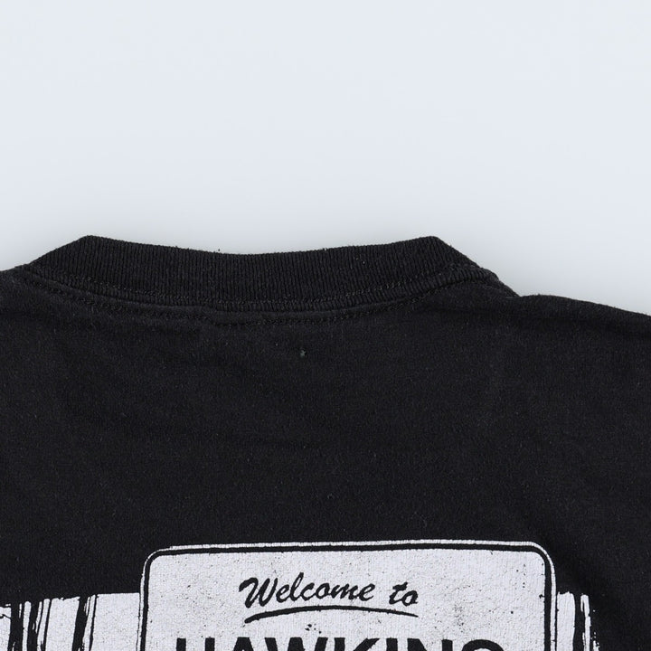 Gildan Stranger Things Domino's Pizza Movie T-shirt (Men's size L) cotton black type Vintage Second Hand