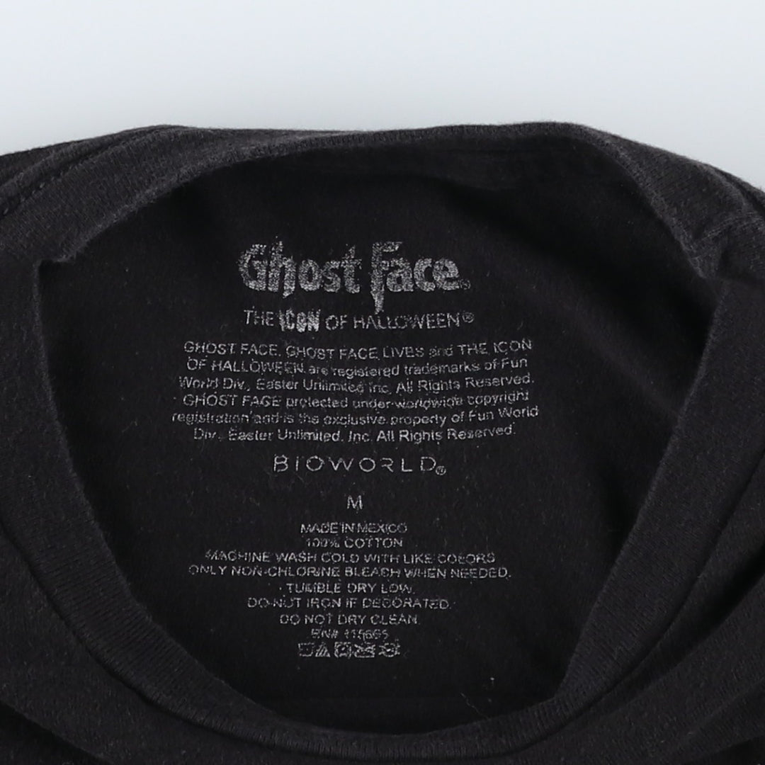 SCREAM Ghostface Movie T-Shirt (Men's Size M) cotton black type Vintage Second Hand