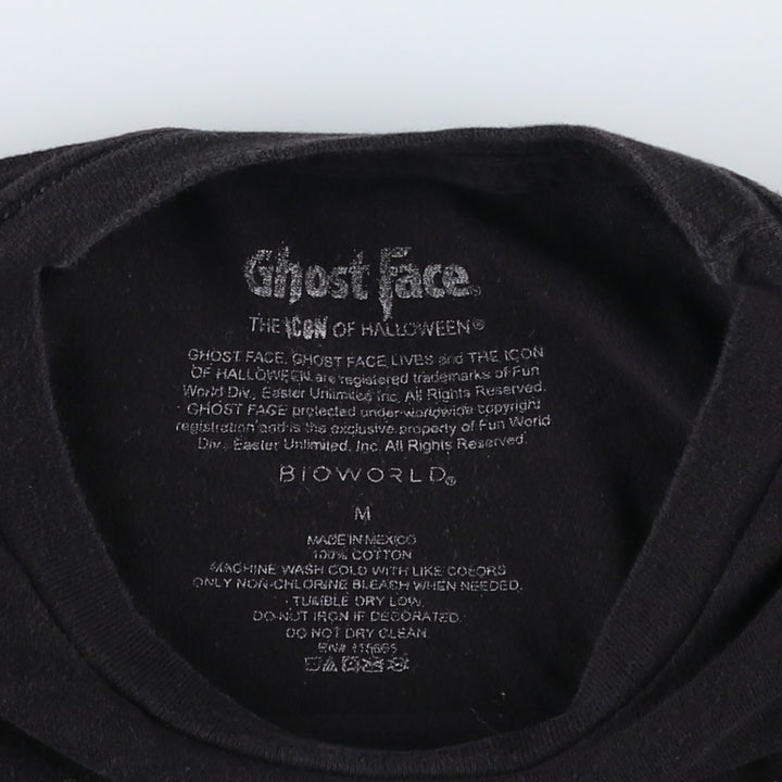 SCREAM Ghostface Movie T-Shirt (Men's Size M) cotton black type Vintage Second Hand
