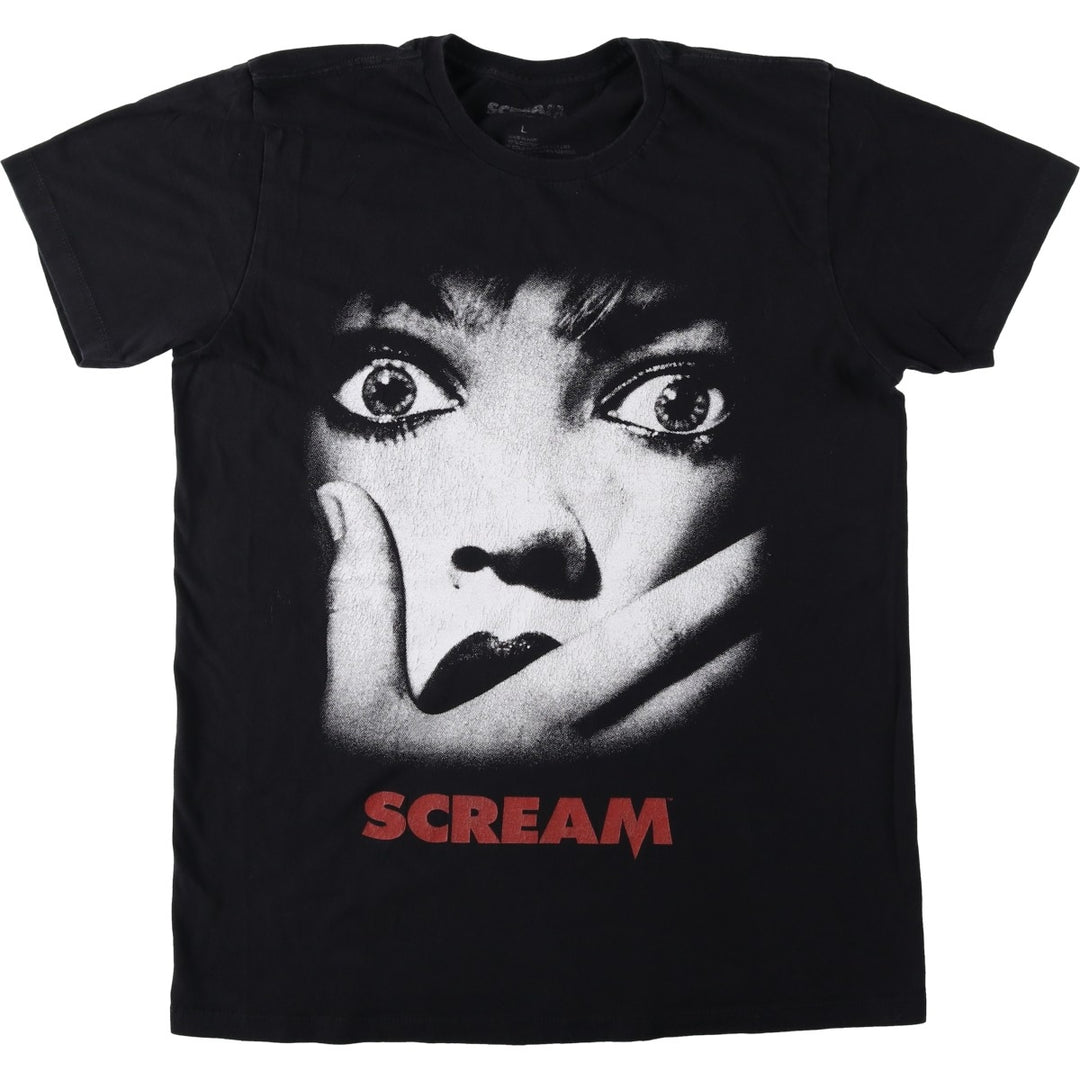 SCREAM Movie T-shirt, Men's Size L cotton black type Vintage Second Hand