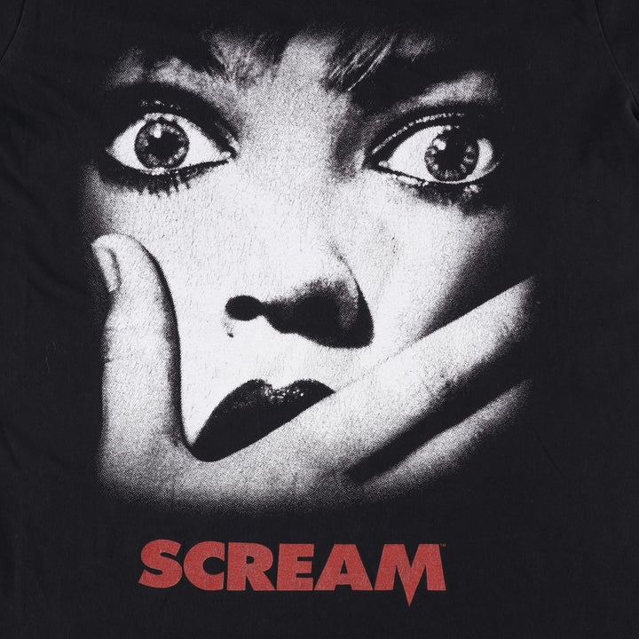 SCREAM Movie T-shirt, Men's Size L cotton black type Vintage Second Hand