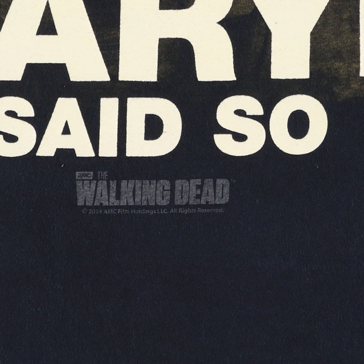 Fruit of the Loom THE WALKING DEAD Daryl Dixon Movie T-Shirt Men's XL (approx.) cotton black type Vintage Second Hand