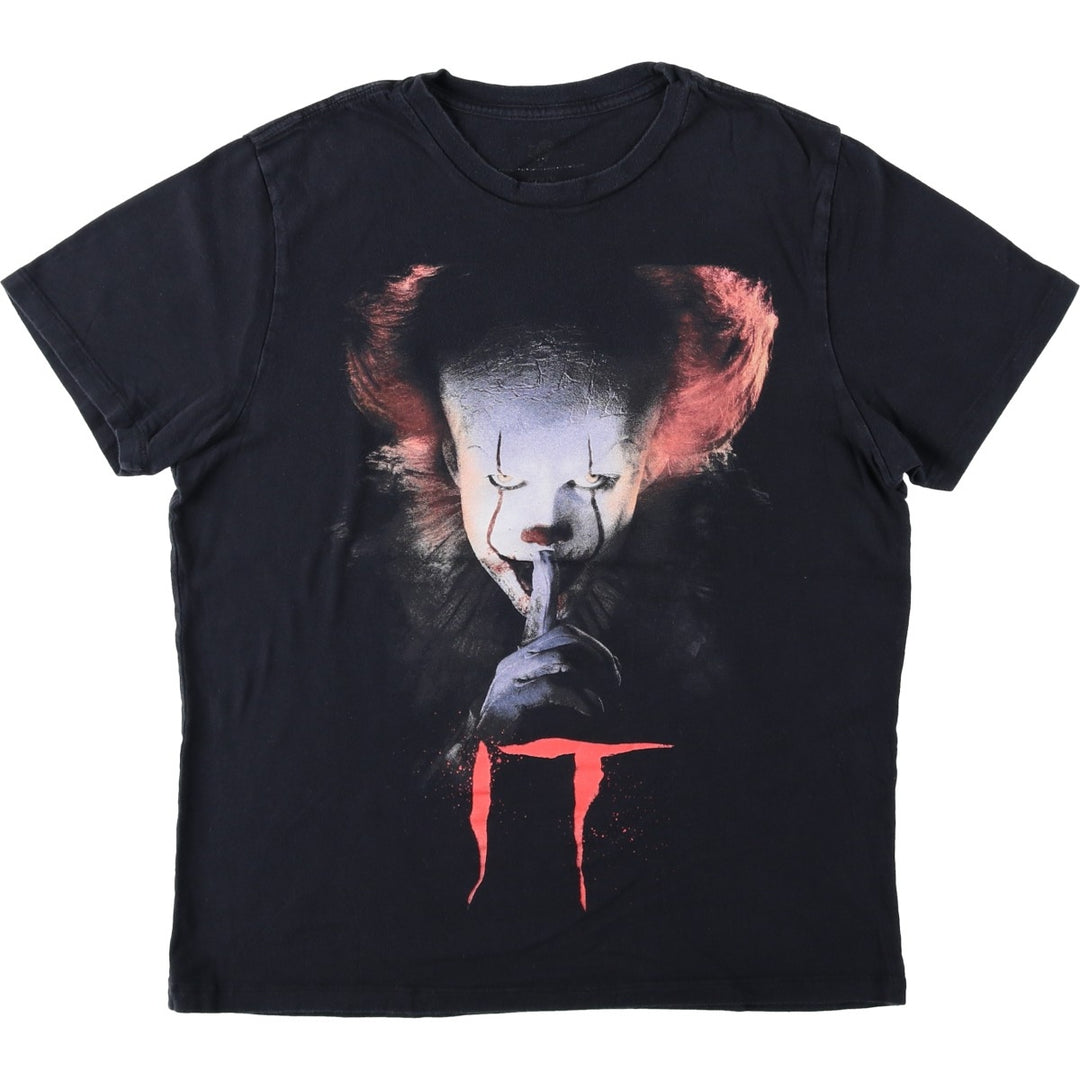 IT Pennywise Movie T-Shirt (Men's Size M) unclear black type Vintage Second Hand