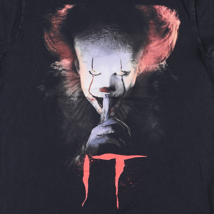 IT Pennywise Movie T-Shirt (Men's Size M) unclear black type Vintage Second Hand