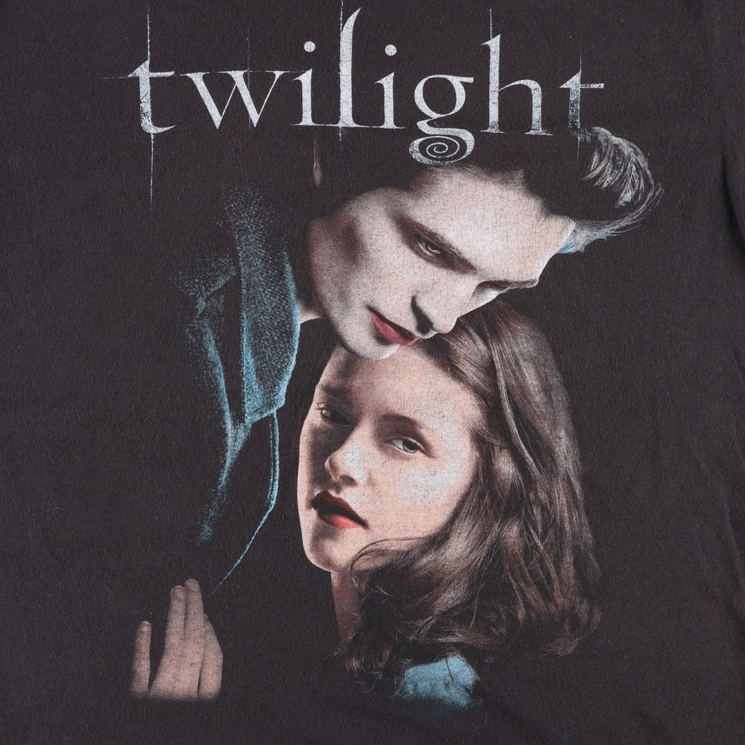 TWILIGHT Movie T-shirt (Men's size S) cotton black type Vintage Second Hand