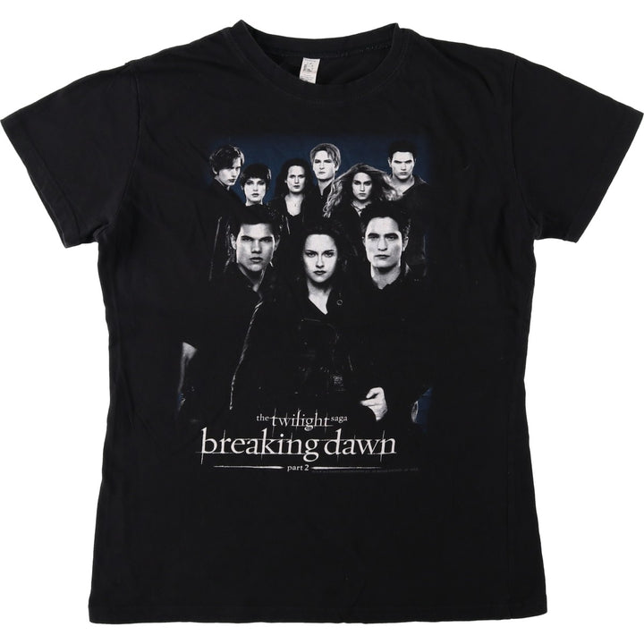TULTEX Twilight Saga Breaking Dawn Part 2 Movie T-Shirt (Men's XXL equivalent) cotton black type Vintage Second Hand