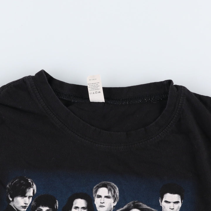 TULTEX Twilight Saga Breaking Dawn Part 2 Movie T-Shirt (Men's XXL equivalent) cotton black type Vintage Second Hand