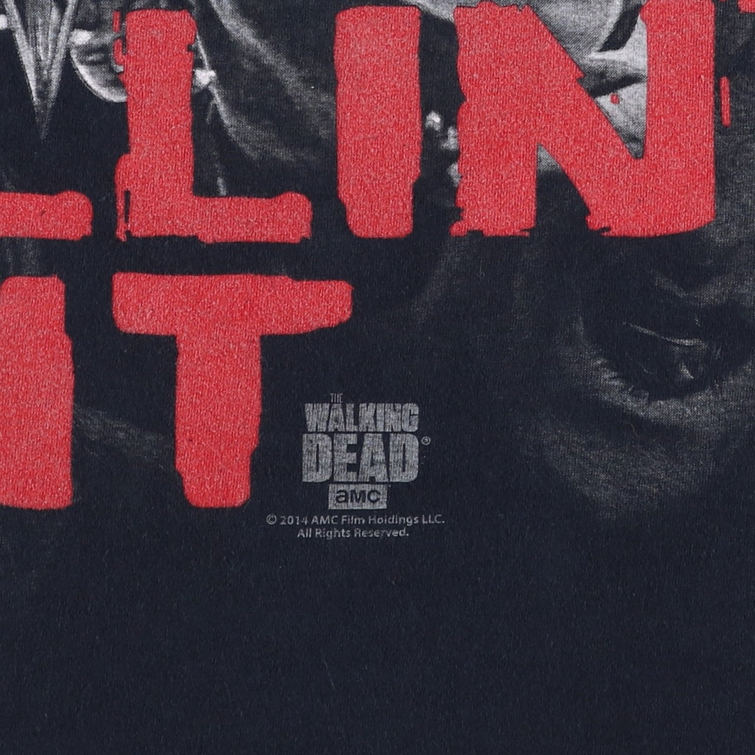 Gildan THE WALKING DEAD Daryl Dixon Movie T-Shirt (Men's XL equivalent) cotton black type Vintage Second Hand
