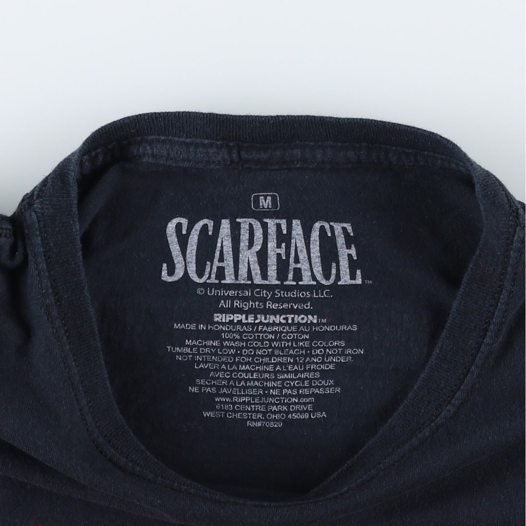Ripple Junction Scarface Movie T-Shirt (Men's Size M) cotton black type Vintage Second Hand