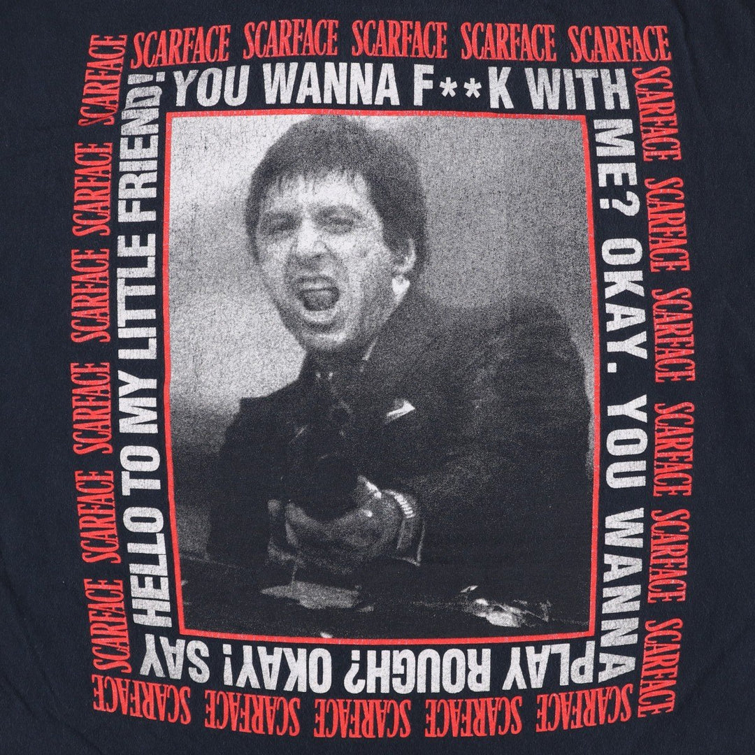 Ripple Junction Scarface Movie T-Shirt (Men's Size M) cotton black type Vintage Second Hand