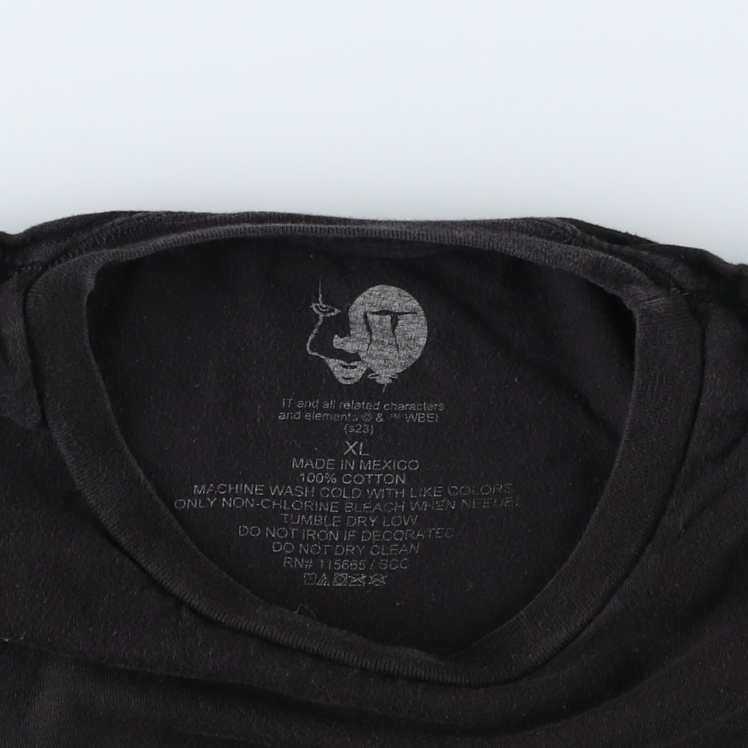 IT Movie T-shirt Men's XL size cotton black type Vintage Second Hand